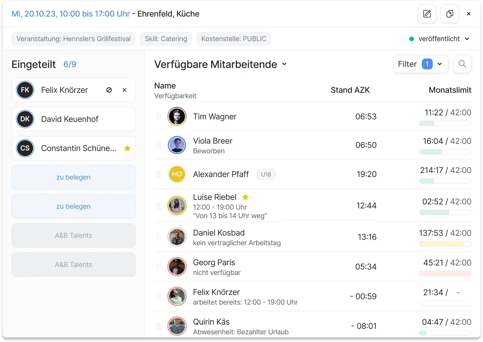 Product Updates Q4/2024: Events & Schichtplanung | Ordio