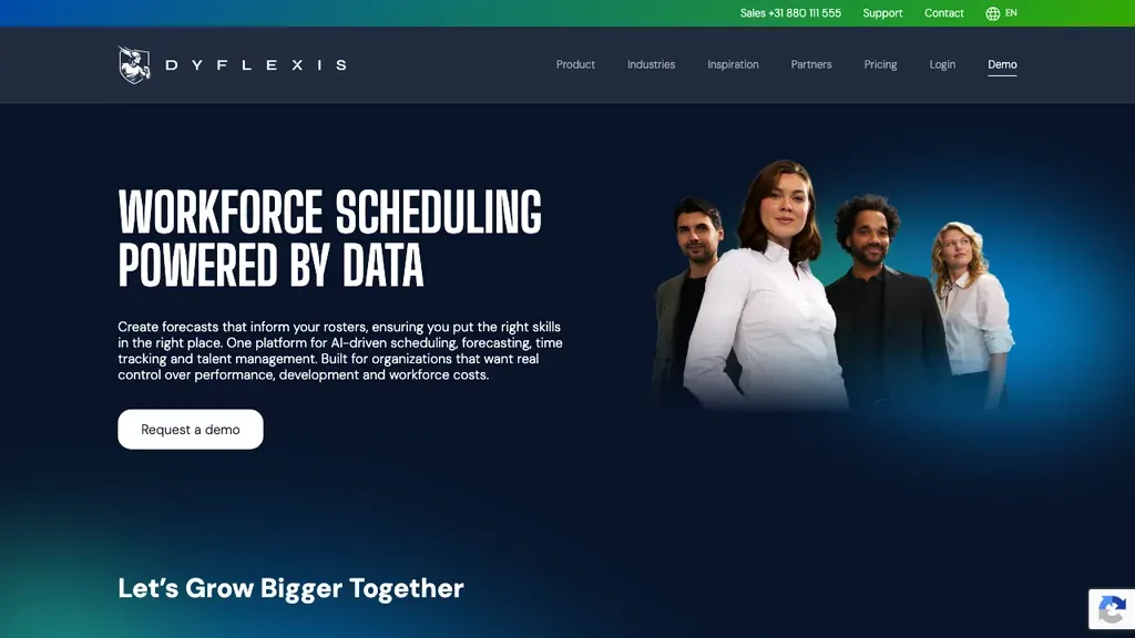 Dyflexis personeelsplanning automatisering software (screenshot september 2026)