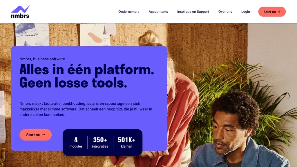 Nmbrs HR automatisering software met salarisadministratie (screenshot september 2026)