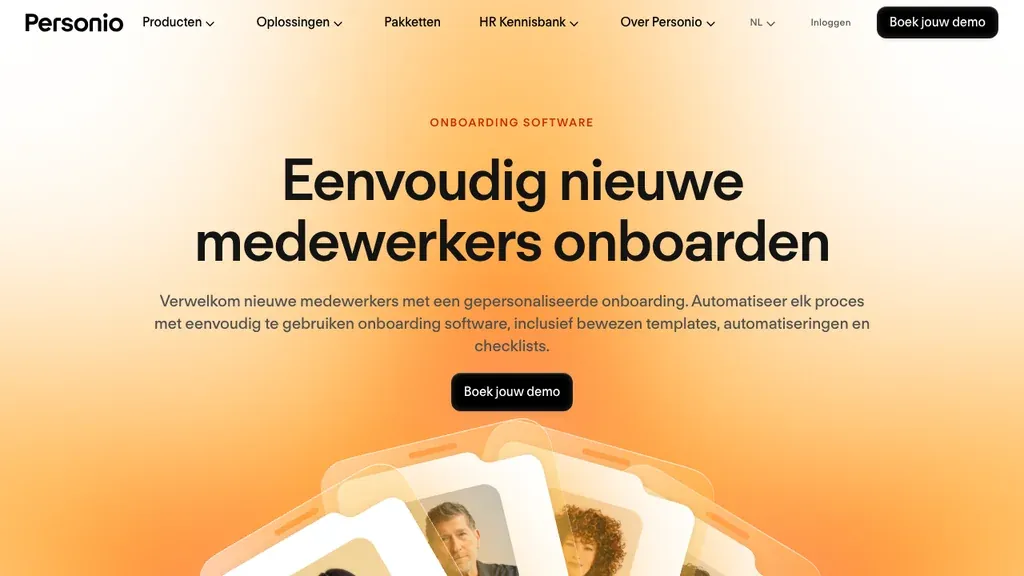 Personio onboarding HR software homepage (screenshot september 2026)