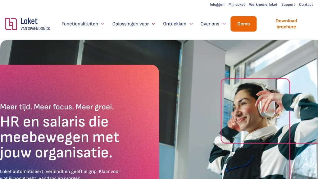 Loket.nl salaris software homepage (screenshot september 2026)