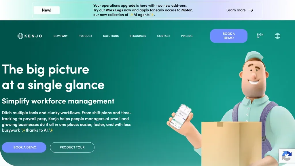 Kenjo HR-Suite: Startseite (Screenshot Oktober 2026)