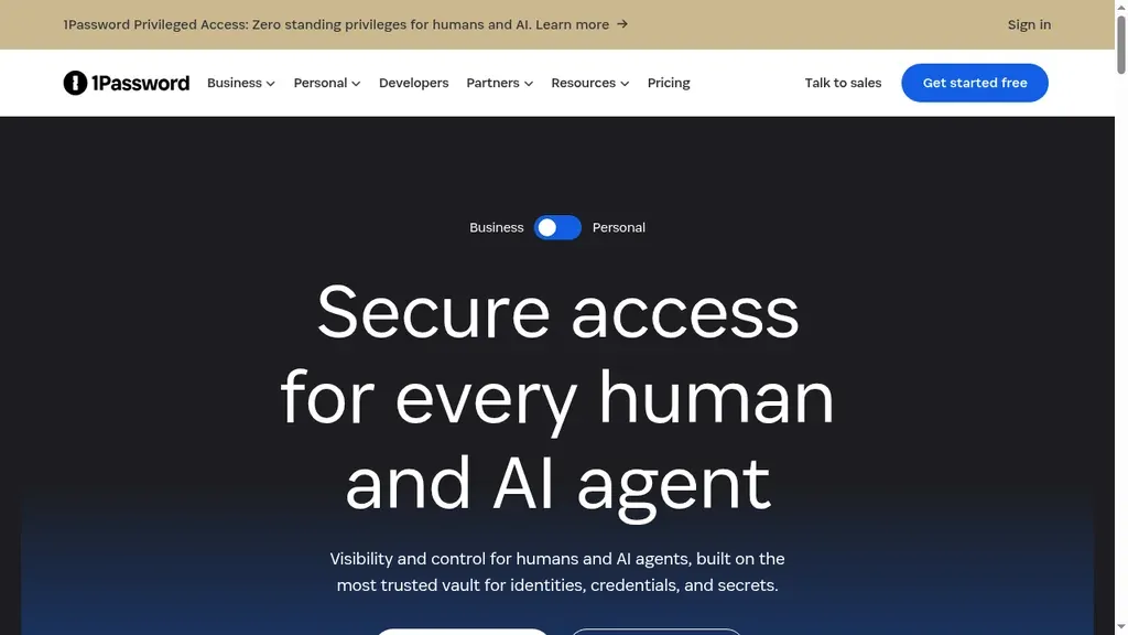 1Password password manager for remote team security (screenshot September 2026)