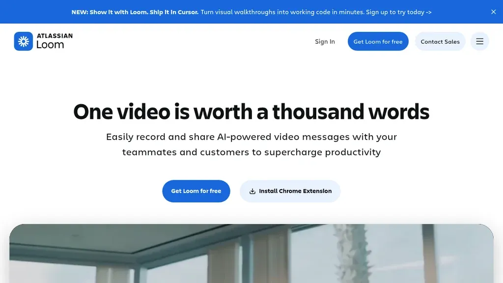 Loom async video messaging for remote work (screenshot September 2026)