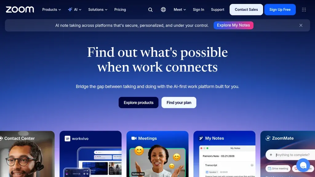 Zoom video meetings for remote teams (screenshot September 2026)