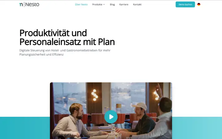 Nesto Benutzeroberfläche für Schichtplanung und Zeiterfassung im Vergleich mit Ordio