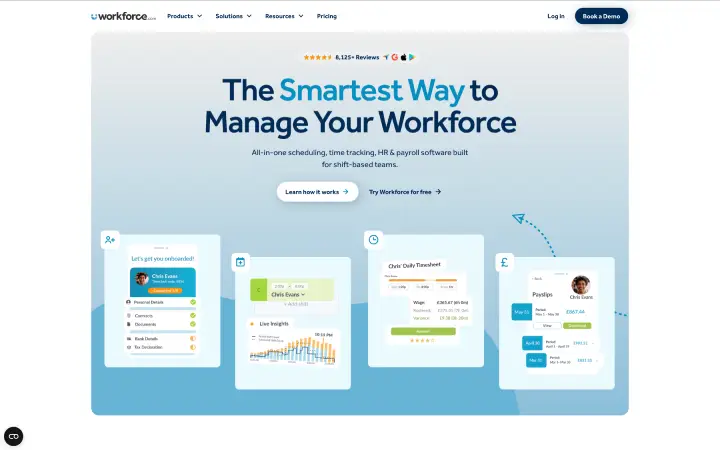 Workforce.com Benutzeroberfläche für Schichtplanung und Zeiterfassung im Vergleich mit Ordio