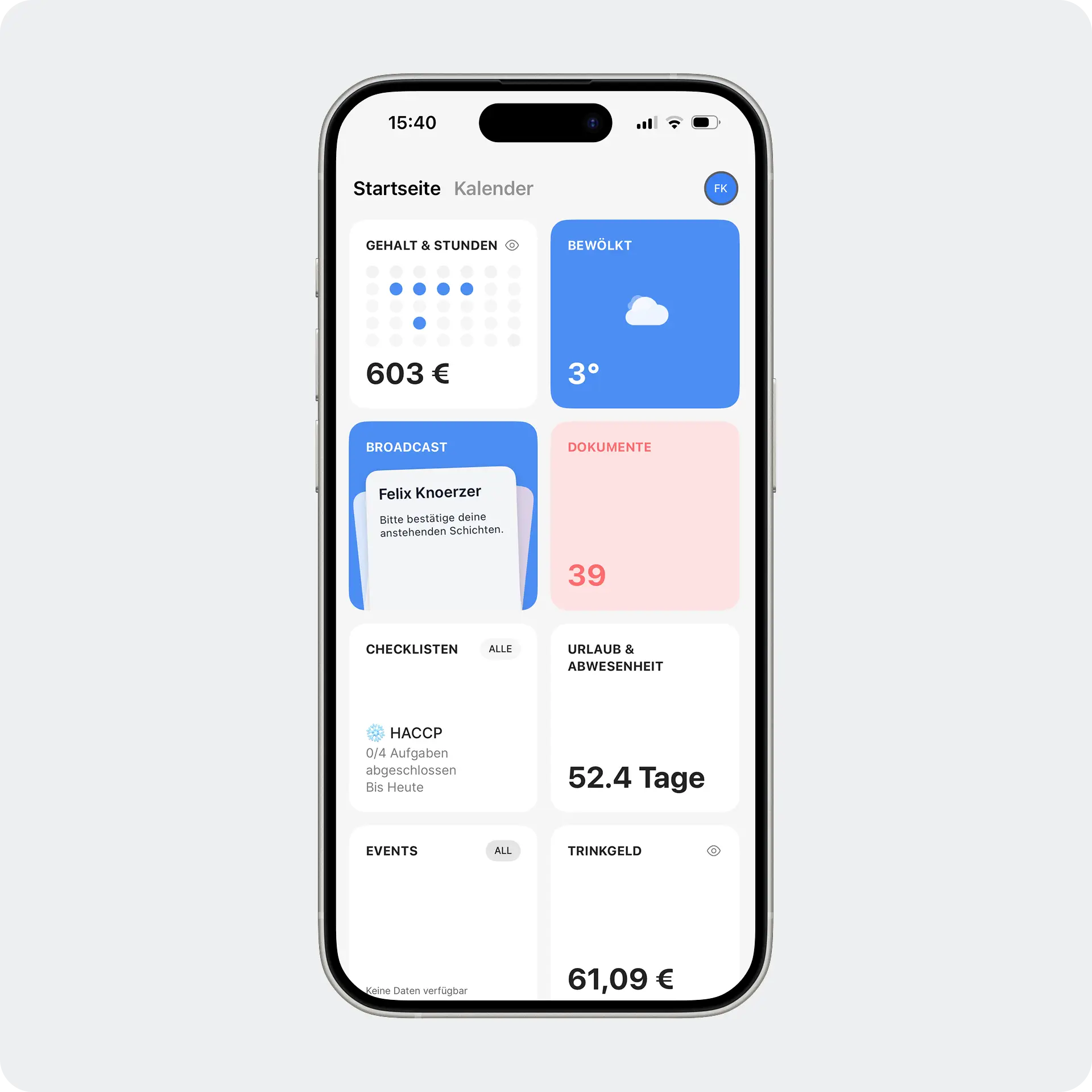 Ordio Mitarbeiter-App: Urlaub mit einem Klick beantragen