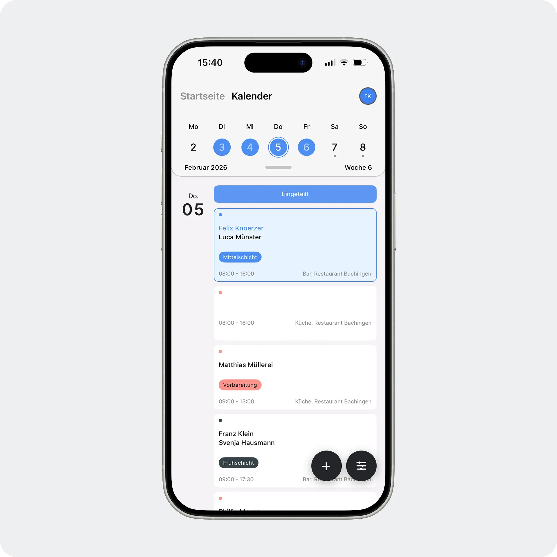 Ordio Mitarbeiter-App: Minutengenaue Zeiterfassung